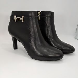 Bandolino Black Lappo Ankle Boot Heels